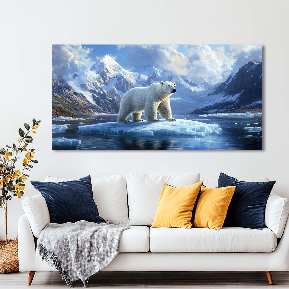 Khaki Animals Wall Art for Living Room Canvas Painting Prints Art Deco Artwork Office Bedroom Decor
