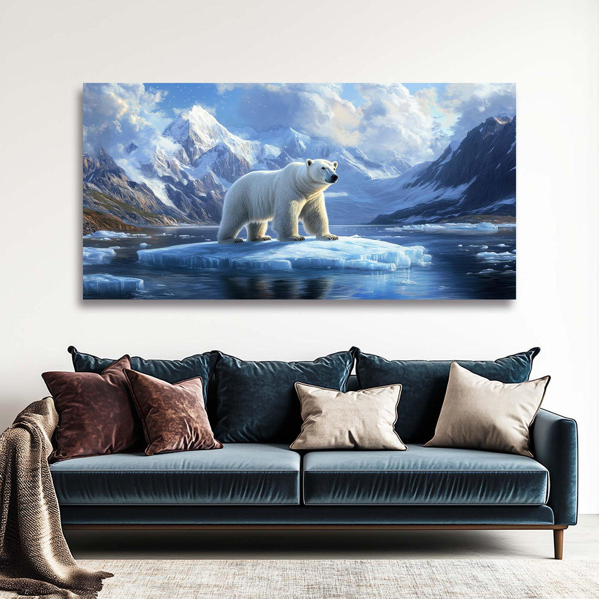Khaki Animals Wall Art for Living Room Canvas Painting Prints Art Deco Artwork Office Bedroom Decor