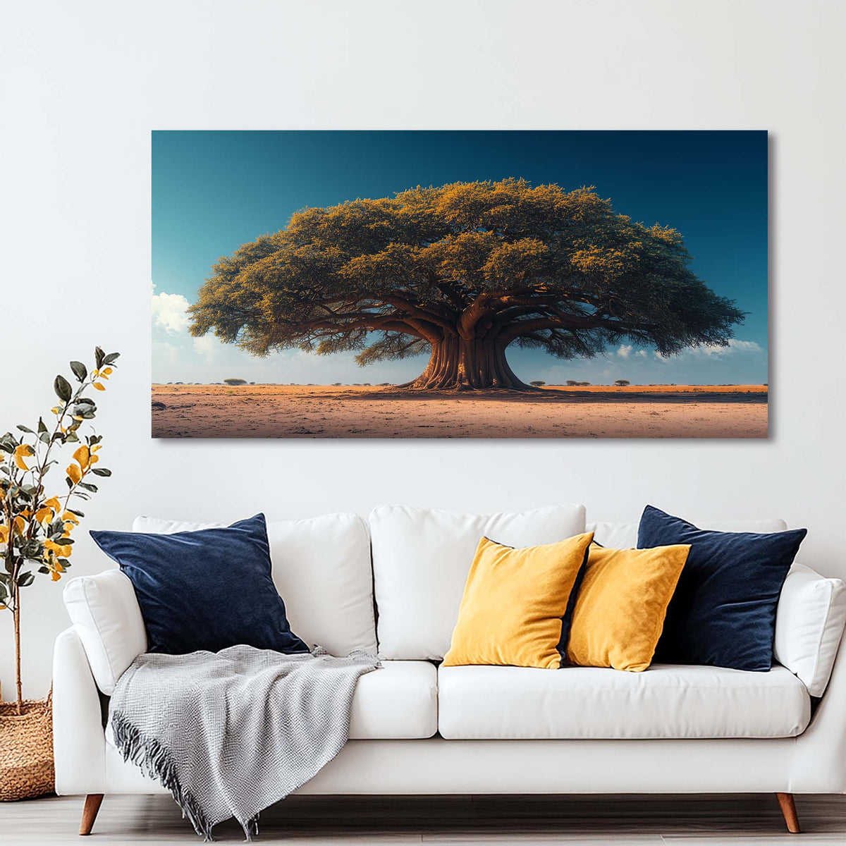 Blue Nature Wall Art Paintings Print Canvas Painting Prints Modern Artwork Office Living Room Over the Couch Bedroom Decor