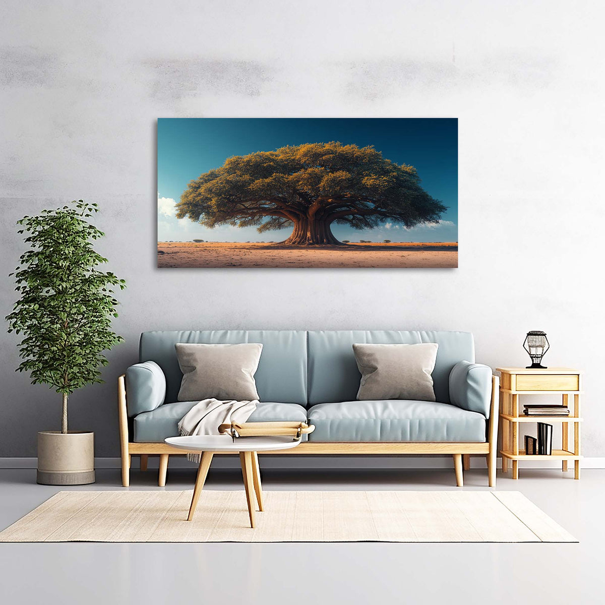 Blue Nature Wall Art Paintings Print Canvas Painting Prints Modern Artwork Office Living Room Over the Couch Bedroom Decor