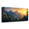 Navy Blue Fantasy Nature Wall Art Canvas Painting Prints Artwor Office Bedroom Living Room Decor