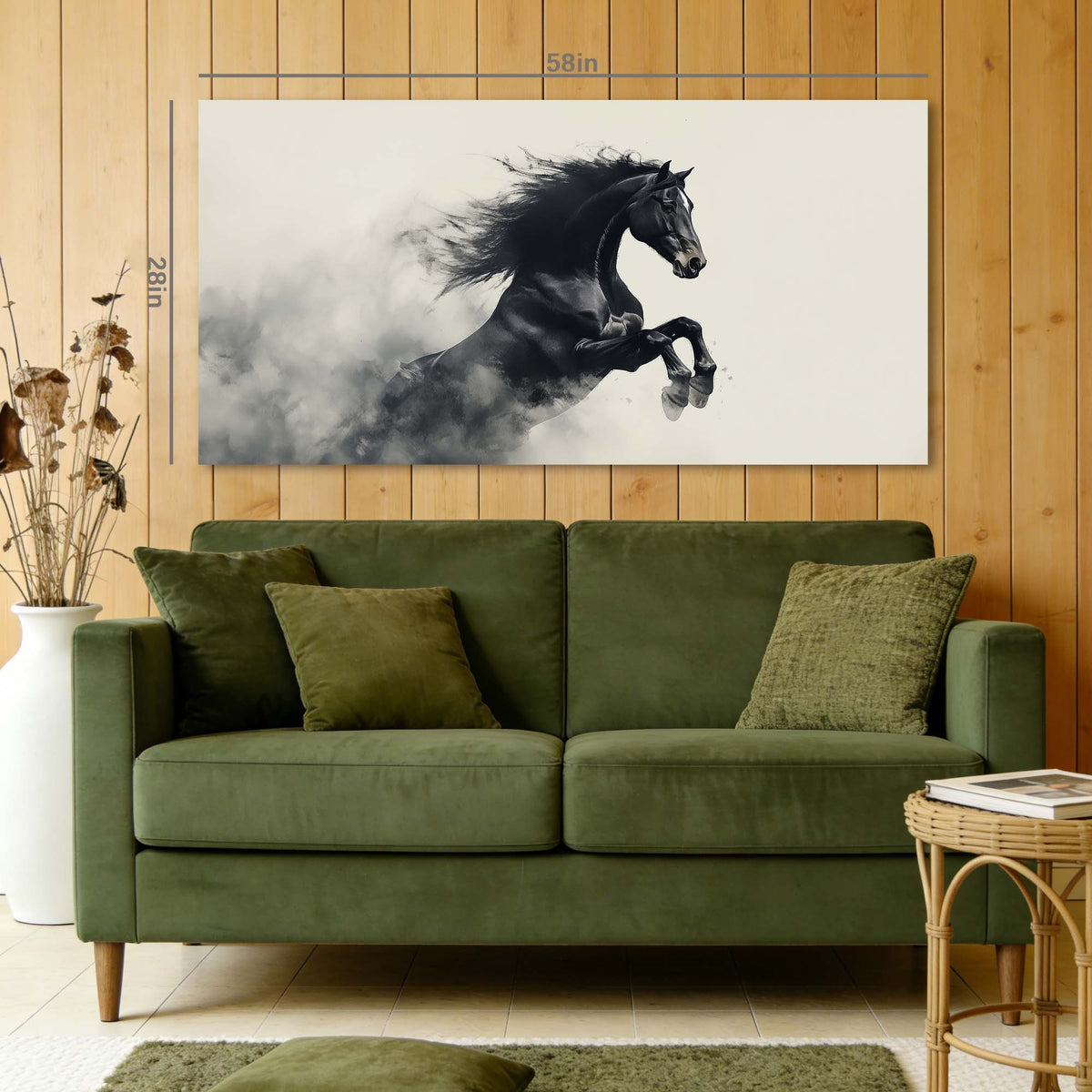 Black Animals Wall Art for Living Room Canvas Painting Prints Art Deco Artwork Office Bedroom Decor