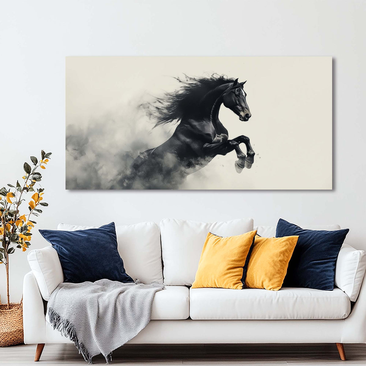Black Animals Wall Art for Living Room Canvas Painting Prints Art Deco Artwork Office Bedroom Decor