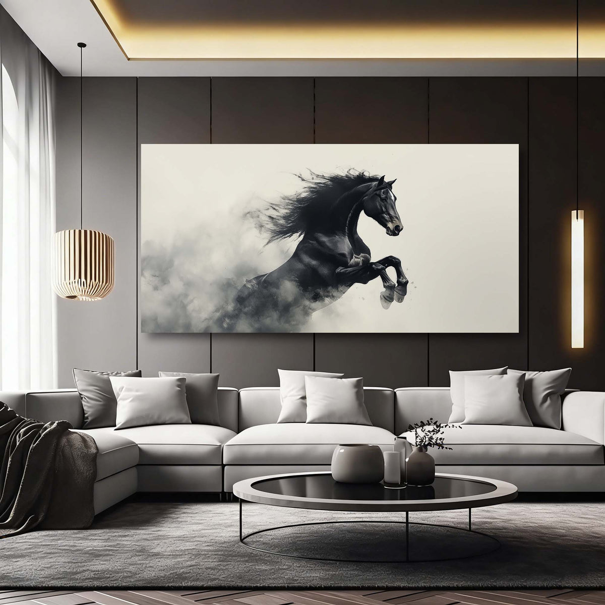 Black Animals Wall Art for Living Room Canvas Painting Prints Art Deco Artwork Office Bedroom Decor