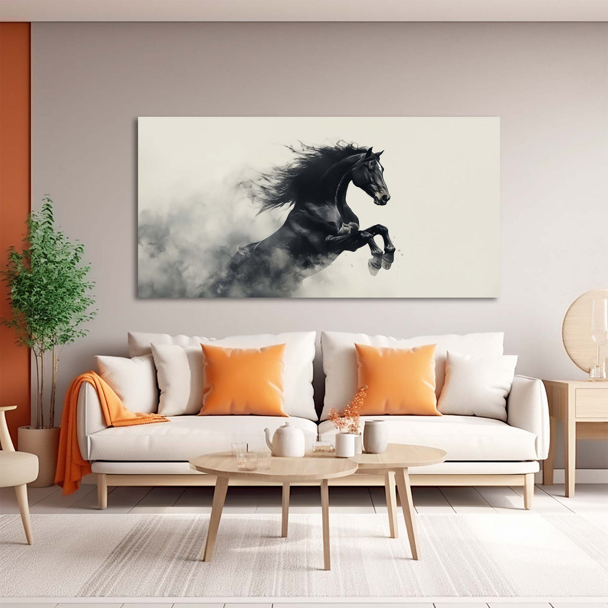 Black Animals Wall Art for Living Room Canvas Painting Prints Art Deco Artwork Office Bedroom Decor