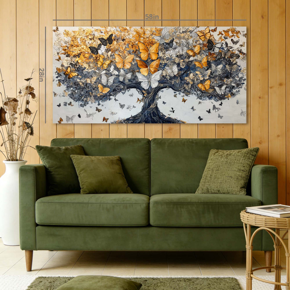 Gold Fantasy Fairytale Wall Art Modern Canvas Painting Prints Artwork Office Hallway Bedroom Living Room Decor