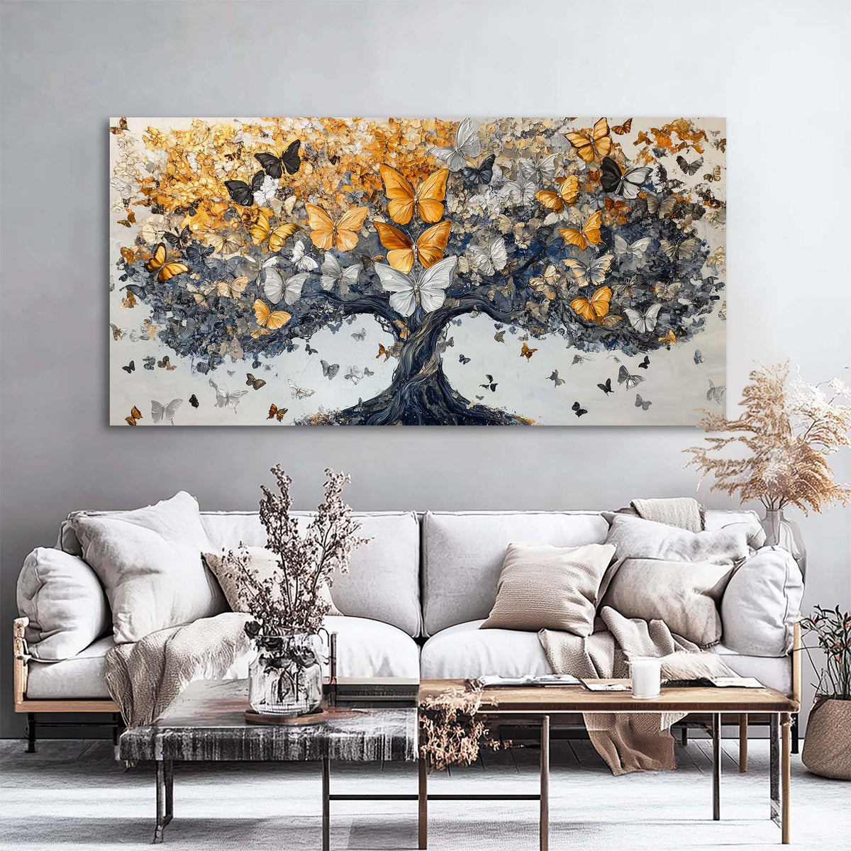 Gold Fantasy Fairytale Wall Art Modern Canvas Painting Prints Artwork Office Hallway Bedroom Living Room Decor