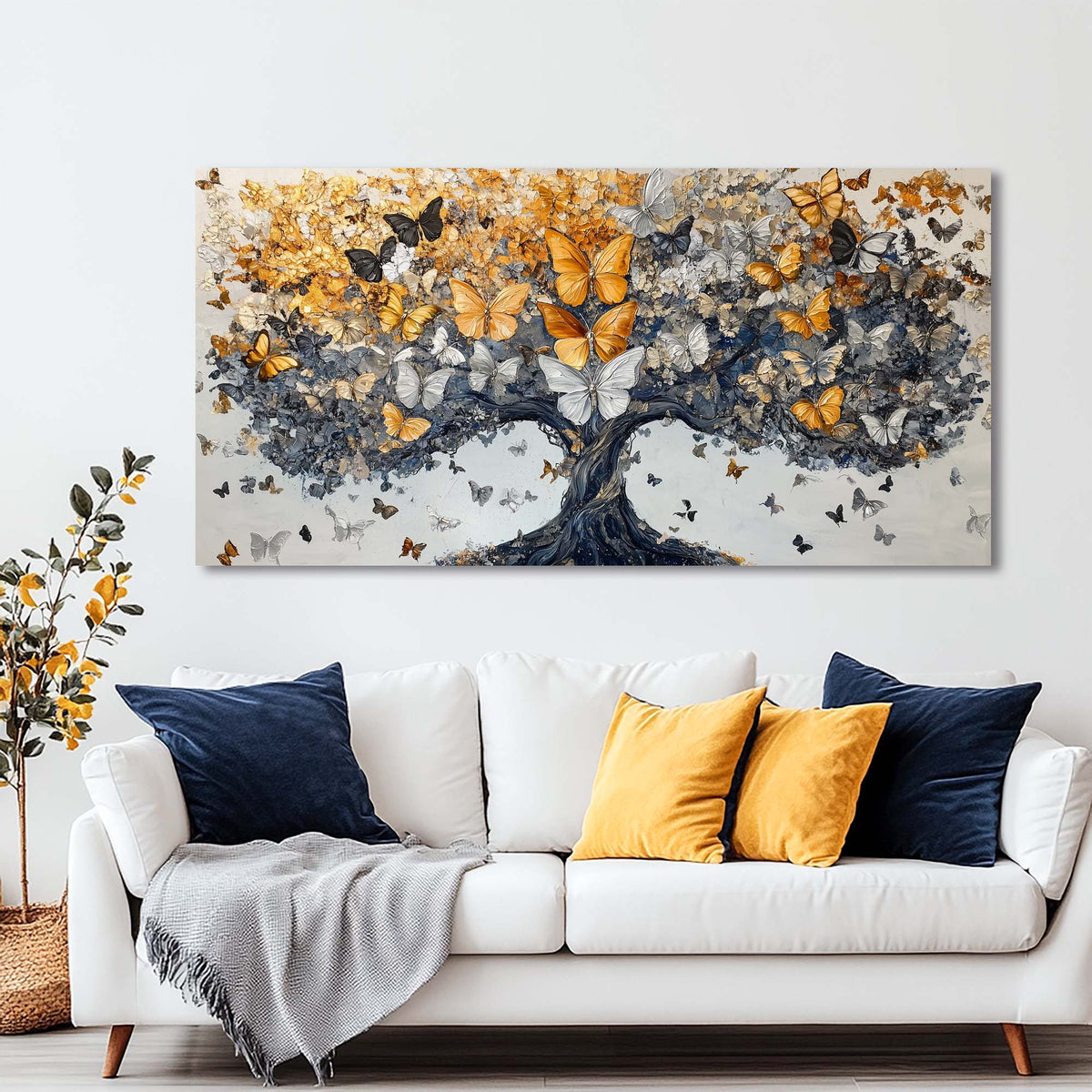 Gold Fantasy Fairytale Wall Art Modern Canvas Painting Prints Artwork Office Hallway Bedroom Living Room Decor