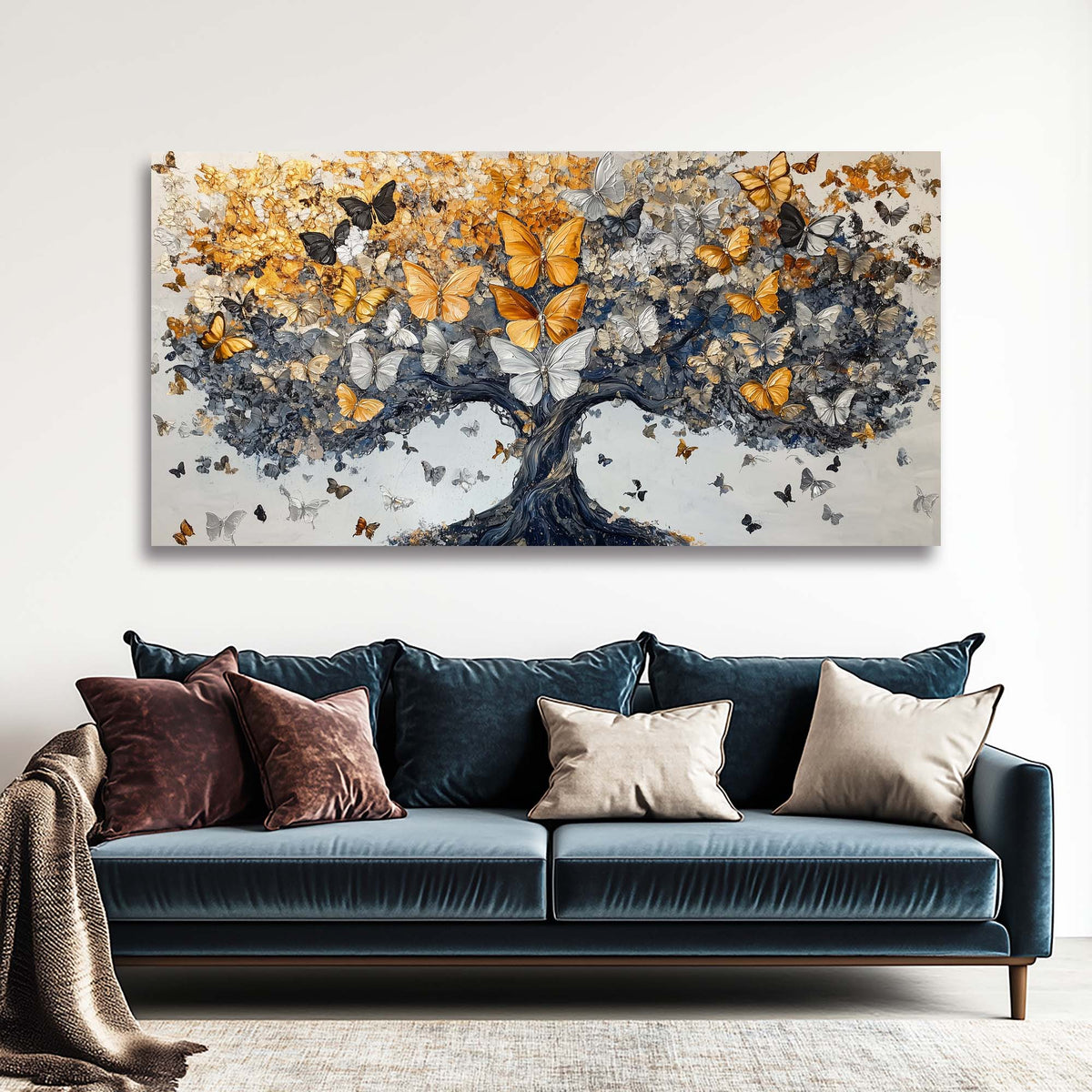 Gold Fantasy Fairytale Wall Art Modern Canvas Painting Prints Artwork Office Hallway Bedroom Living Room Decor