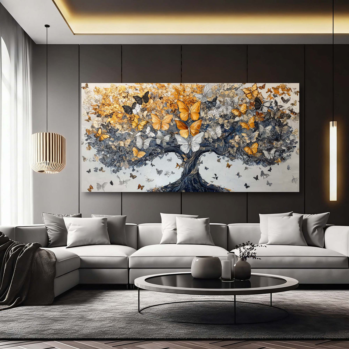 Gold Fantasy Fairytale Wall Art Modern Canvas Painting Prints Artwork Office Hallway Bedroom Living Room Decor