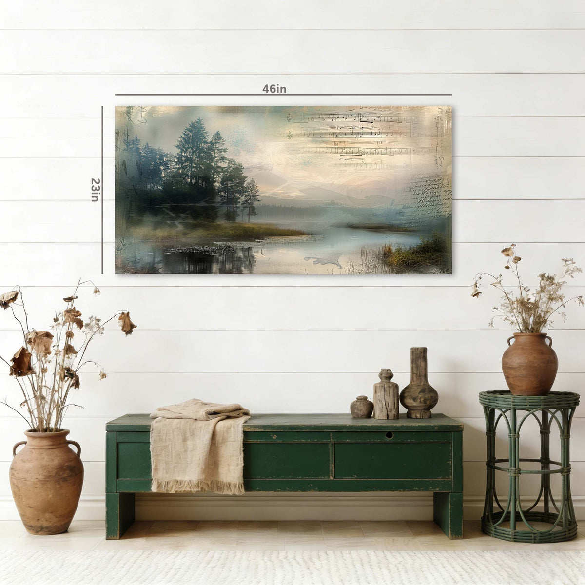 Navy Blue Mysterious Nature Wall Art Canvas Painting Prints Artwor Office Bedroom Living Room Decor