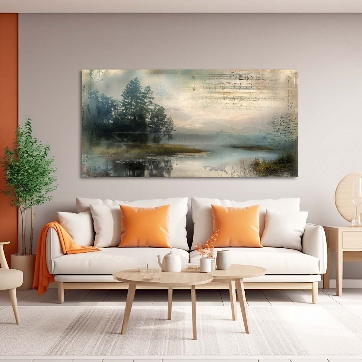 Navy Blue Mysterious Nature Wall Art Canvas Painting Prints Artwor Office Bedroom Living Room Decor