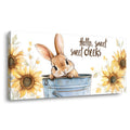 Blue Floral Animals Canvas Wall Art for Living Room Prints Artwork Bedroom Office Decor