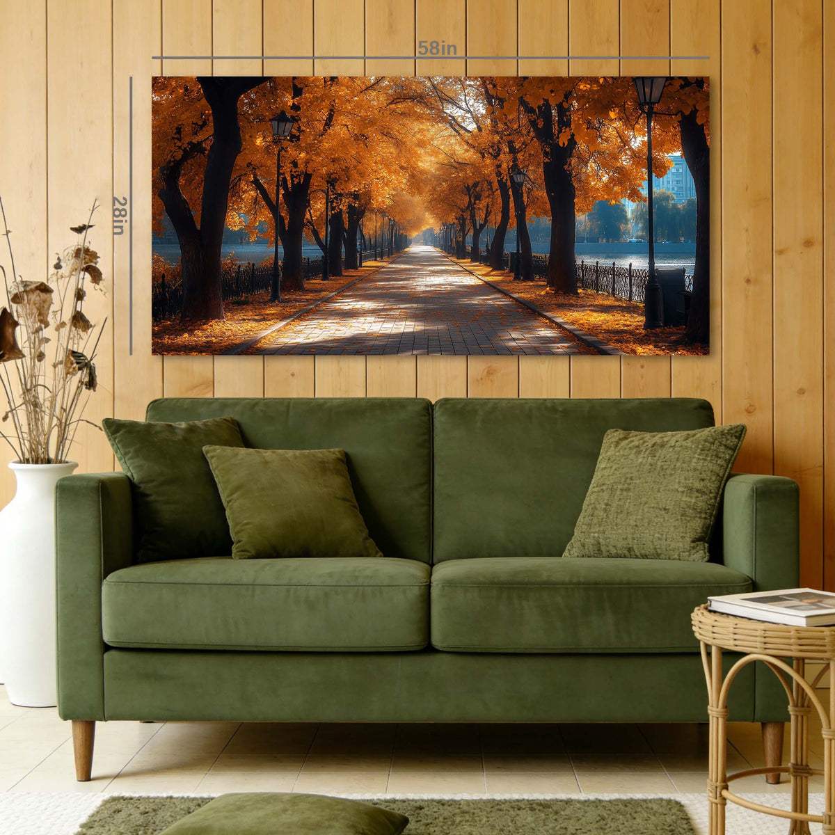 Gold Pretty Nature Wall Art for Living Room Canvas Painting Prints Artwork Family Bedroom Office Decor