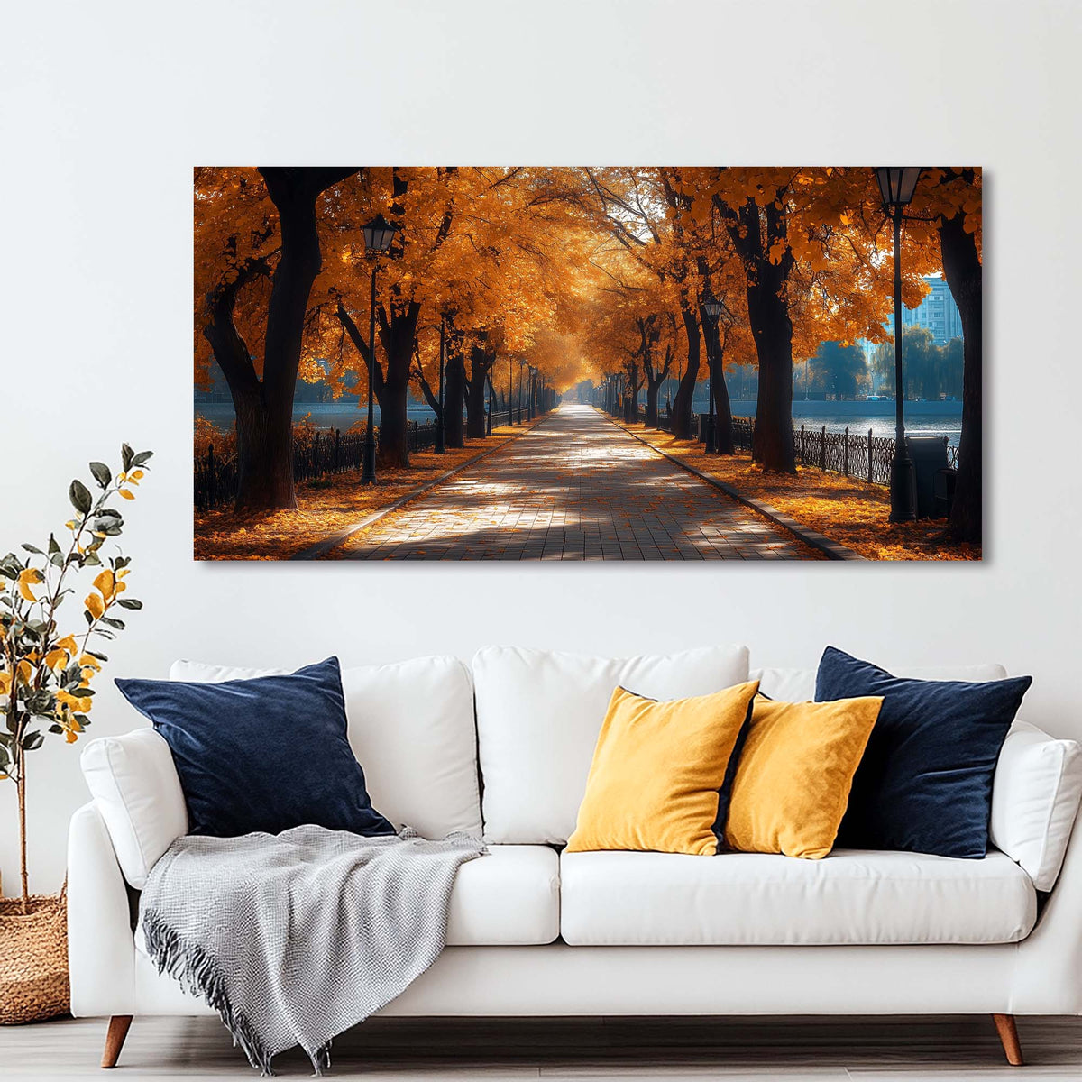 Gold Pretty Nature Wall Art for Living Room Canvas Painting Prints Artwork Family Bedroom Office Decor