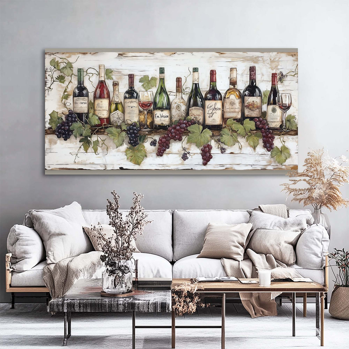 Navy Blue Vintage Vintage Canvas Wall Art for Living Room Prints Artwork Bedroom Office Decor