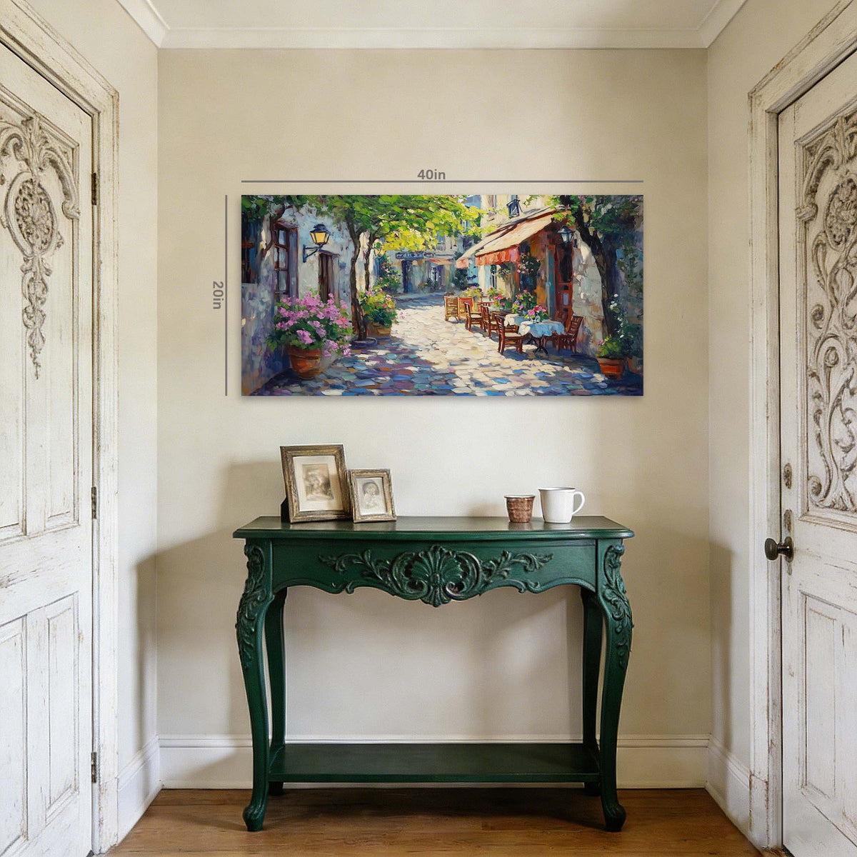 Coffee Pretty Floral Wall Art Art Deco Painting Prints Canvas Artwork Living Room Family Bedroom Office Decor
