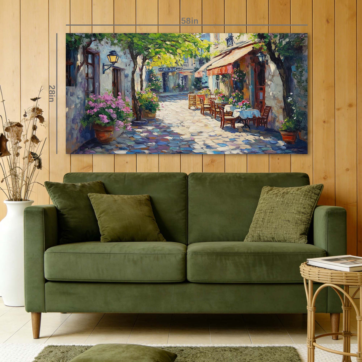Coffee Pretty Floral Wall Art Art Deco Painting Prints Canvas Artwork Living Room Family Bedroom Office Decor