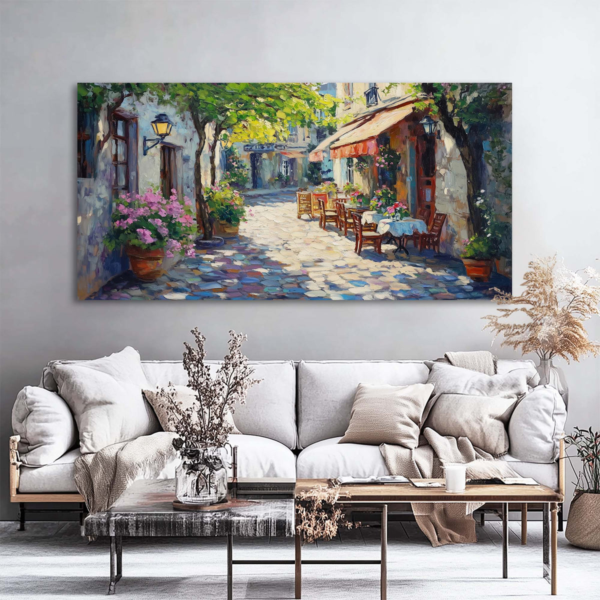Coffee Pretty Floral Wall Art Art Deco Painting Prints Canvas Artwork Living Room Family Bedroom Office Decor