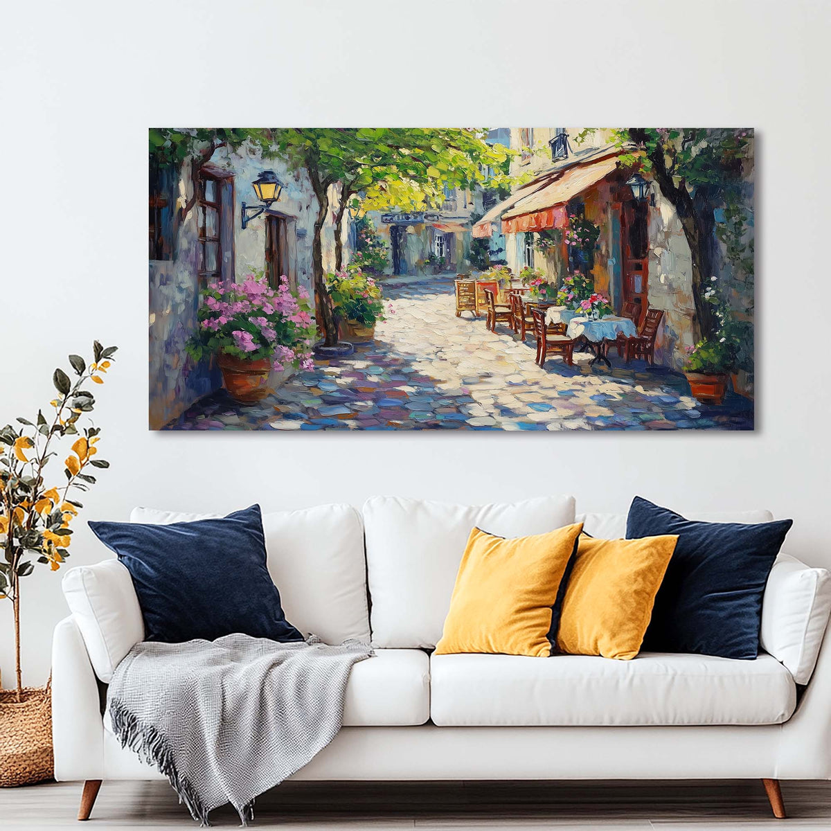 Coffee Pretty Floral Wall Art Art Deco Painting Prints Canvas Artwork Living Room Family Bedroom Office Decor