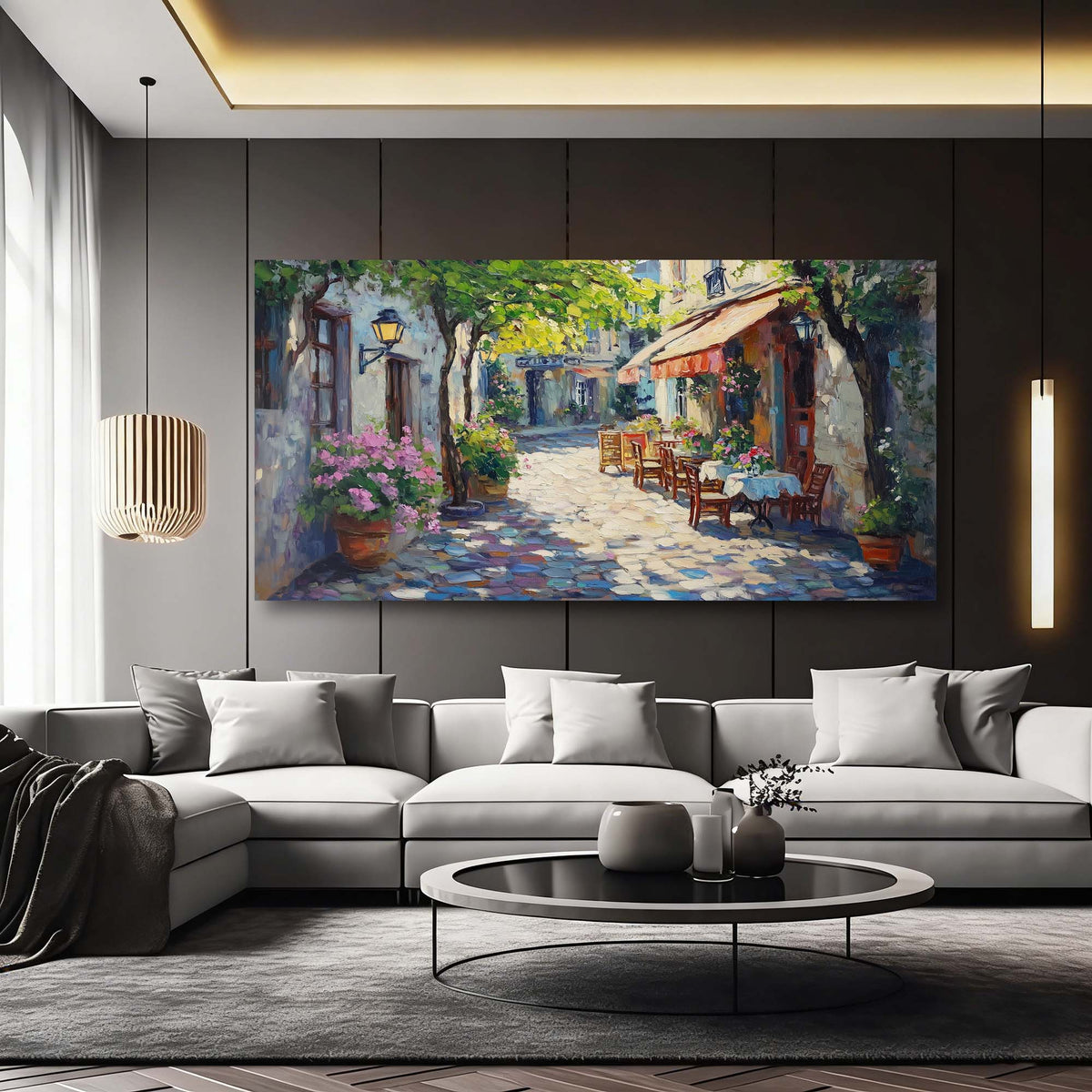 Coffee Pretty Floral Wall Art Art Deco Painting Prints Canvas Artwork Living Room Family Bedroom Office Decor