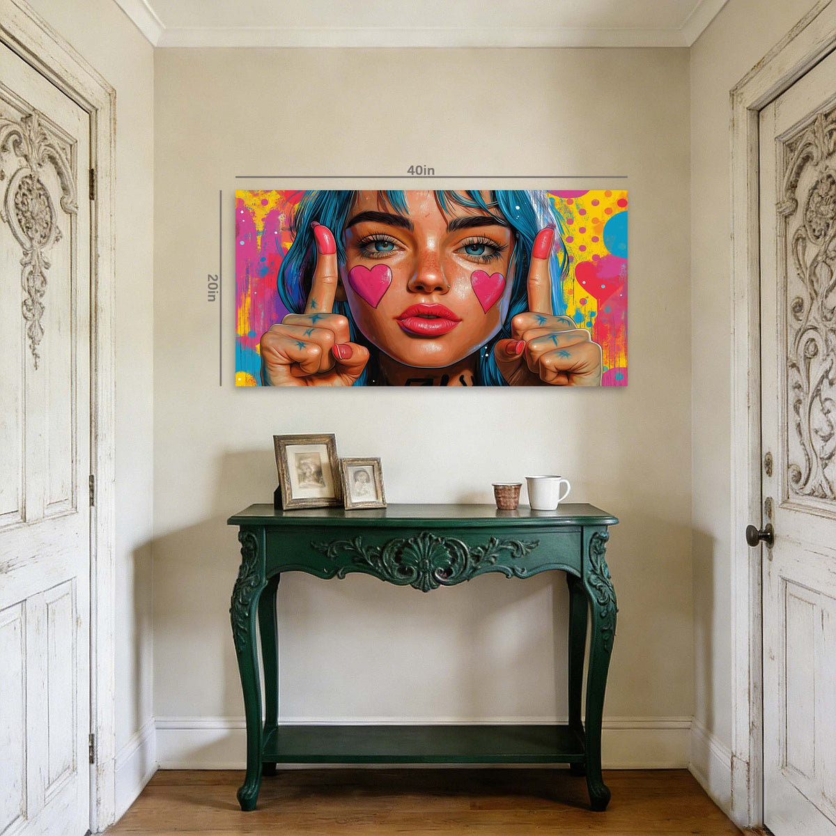 Pink Pretty Abstract Wall Art Art Deco Painting Prints Canvas Artwork Living Room Family Bedroom Office Decor