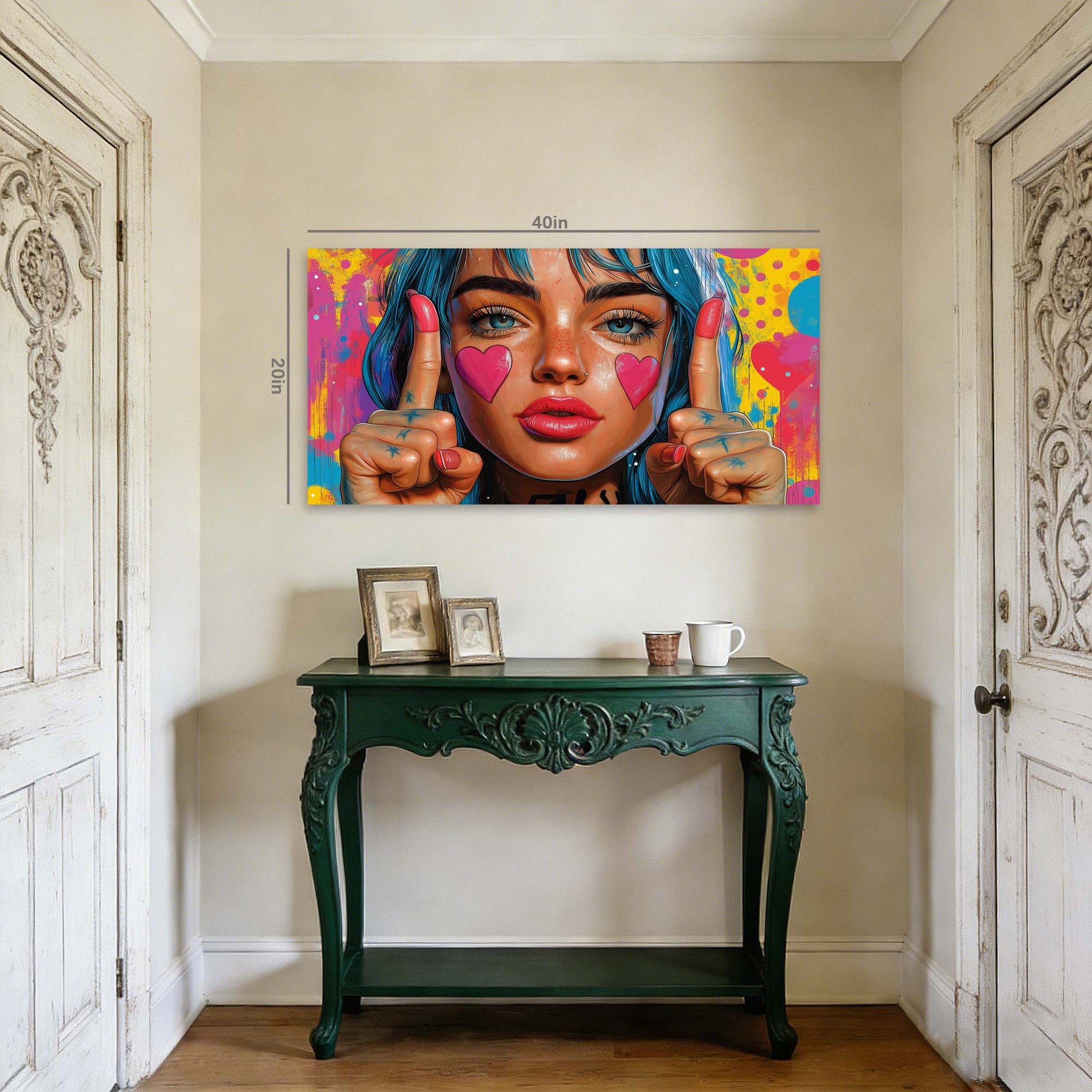 Pink Pretty Abstract Wall Art Art Deco Painting Prints Canvas Artwork Living Room Family Bedroom Office Decor