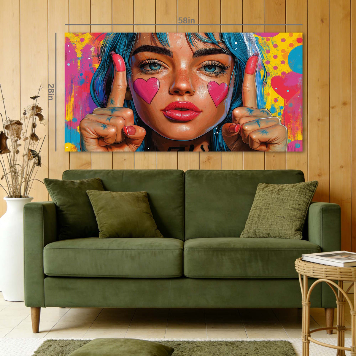 Pink Pretty Abstract Wall Art Art Deco Painting Prints Canvas Artwork Living Room Family Bedroom Office Decor