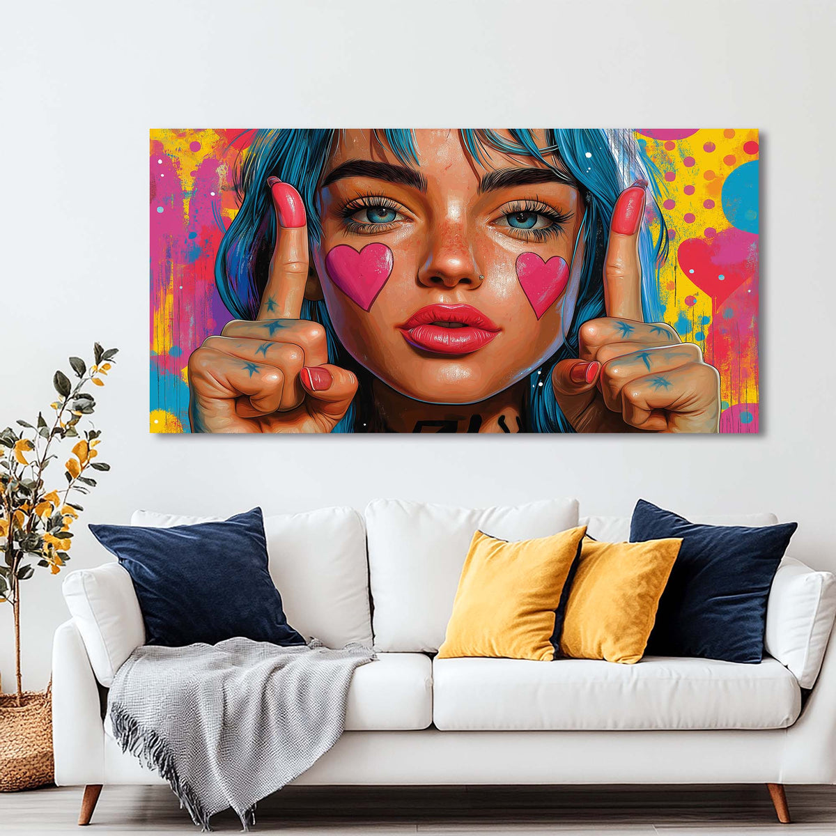 Pink Pretty Abstract Wall Art Art Deco Painting Prints Canvas Artwork Living Room Family Bedroom Office Decor