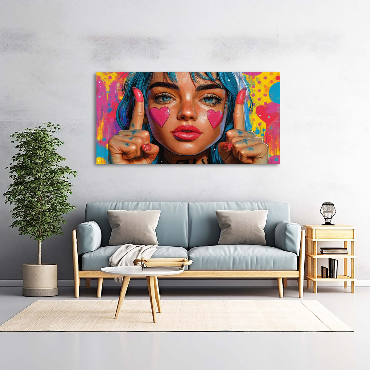 Pink Pretty Abstract Wall Art Art Deco Painting Prints Canvas Artwork Living Room Family Bedroom Office Decor