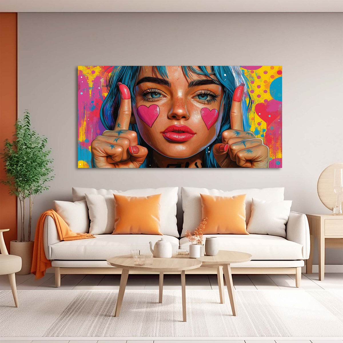 Pink Pretty Abstract Wall Art Art Deco Painting Prints Canvas Artwork Living Room Family Bedroom Office Decor