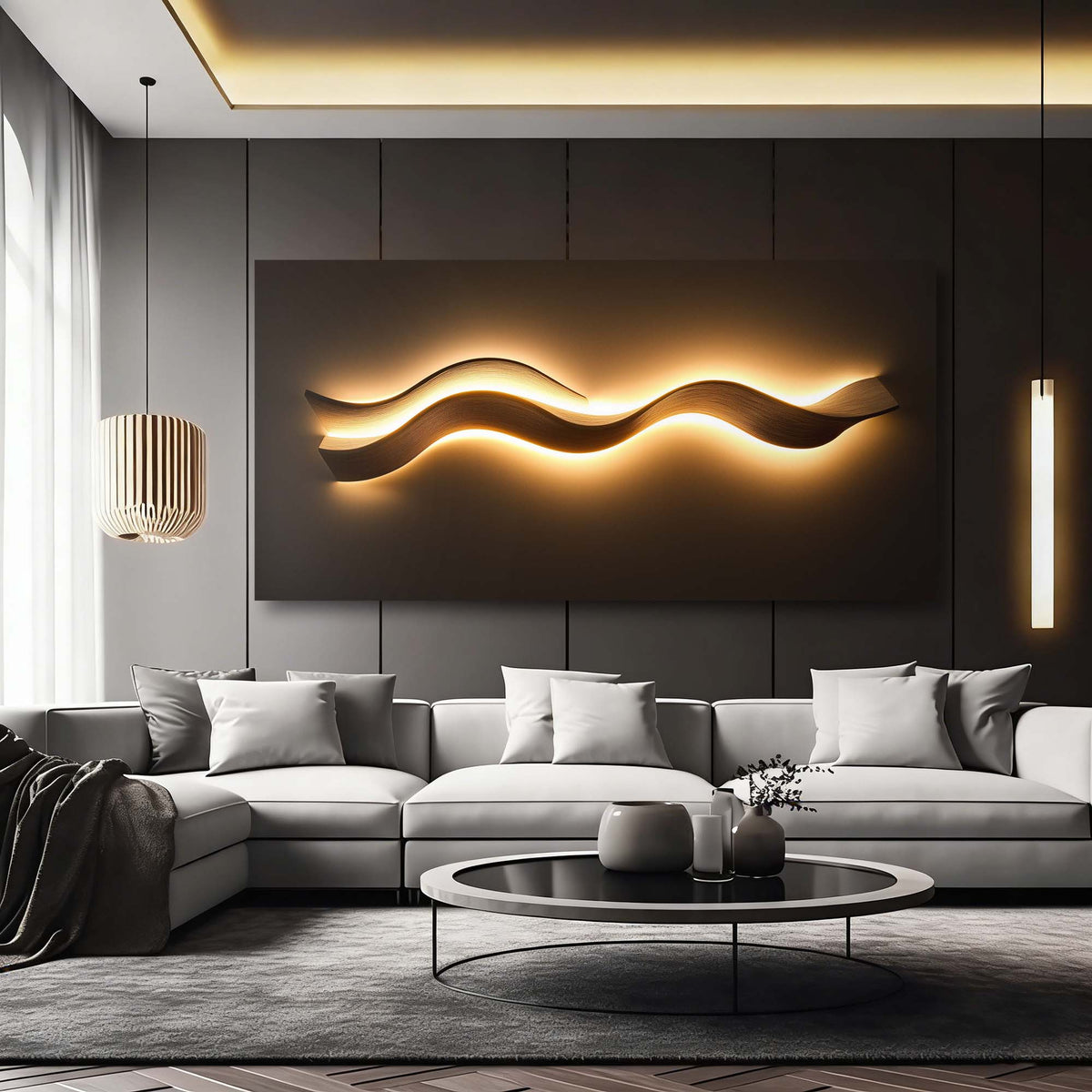Yellow Abstract Wall Art for Living Room Canvas Painting Prints Art Deco Artwork Office Bedroom Decor