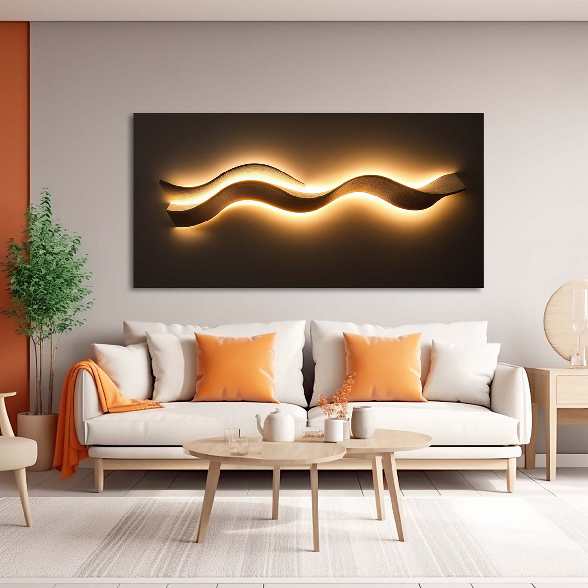 Yellow Abstract Wall Art for Living Room Canvas Painting Prints Art Deco Artwork Office Bedroom Decor