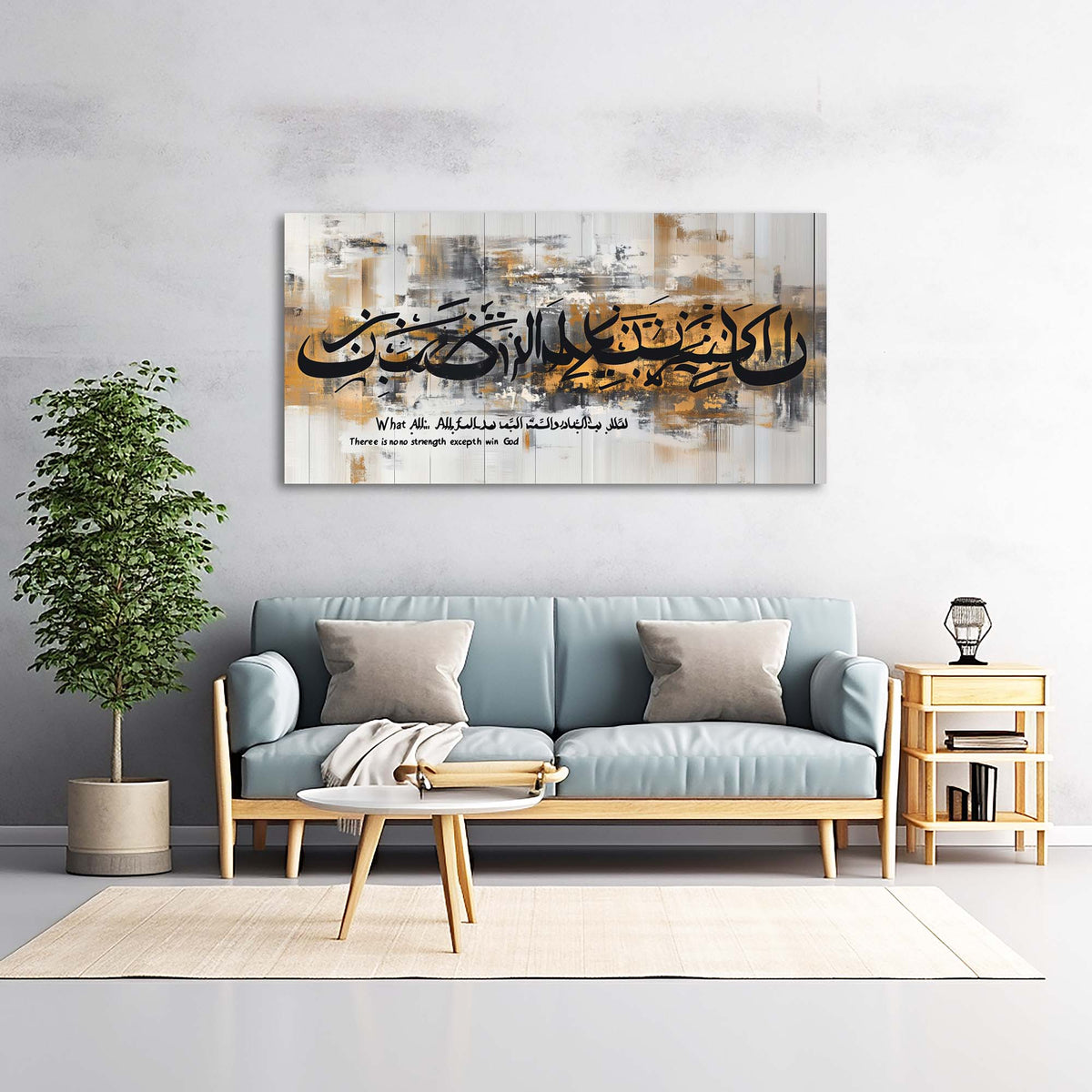 Navy Blue Abstract Religious Wall Art Art Deco Painting Prints Canvas Artwork Living Room Family Bedroom Office Decor