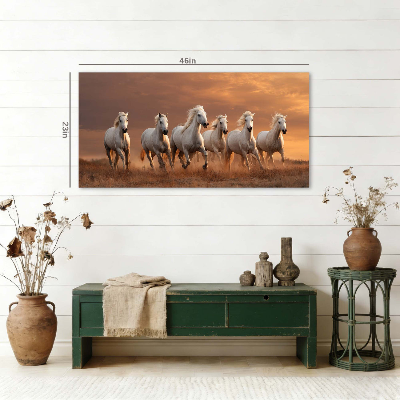 Navy Blue Wildlife Animals Canvas Wall Art for Living Room Prints Artwork Bedroom Office Decor