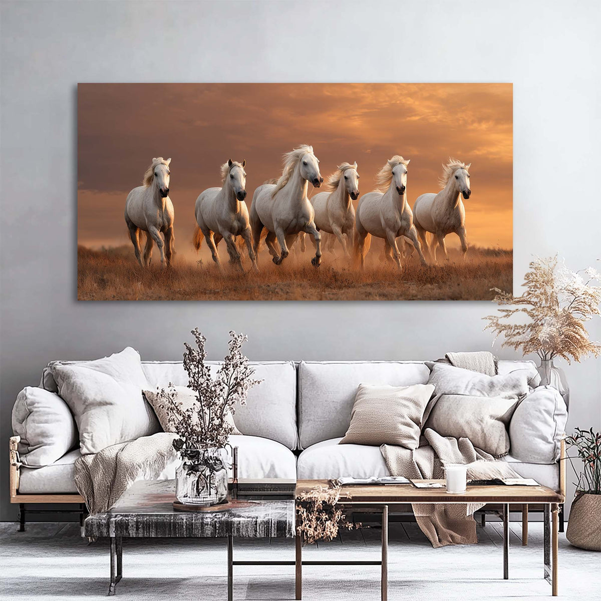 Navy Blue Wildlife Animals Canvas Wall Art for Living Room Prints Artwork Bedroom Office Decor