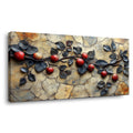 Red Floral Wall Art Paintings Print Canvas Painting Prints Modern Artwork Office Living Room Over the Couch Bedroom Decor