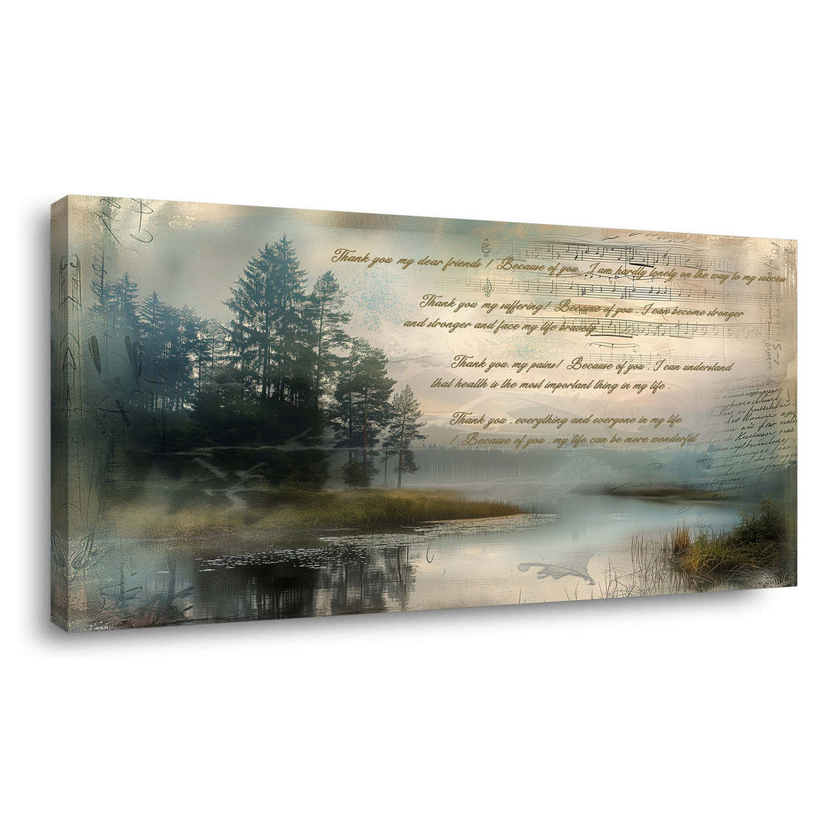 Navy Blue Vintage Nature Wall Art for Living Room Canvas Painting Prints Artwork Family Bedroom Office Decor