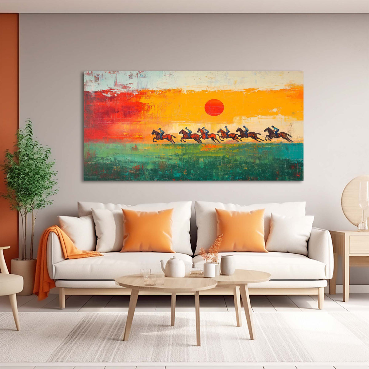 Green Abstract Animals Wall Art for Living Room Canvas Painting Prints Artwork Family Bedroom Office Decor
