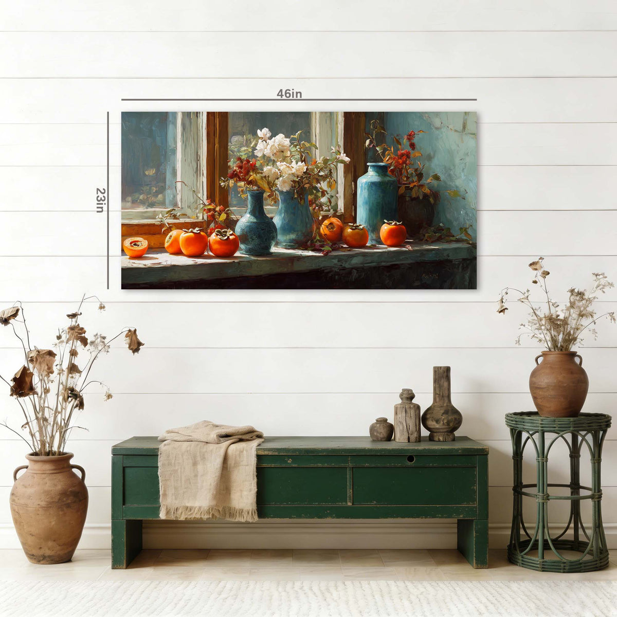 Red Vintage Floral Wall Art Art Deco Painting Prints Canvas Artwork Living Room Family Bedroom Office Decor