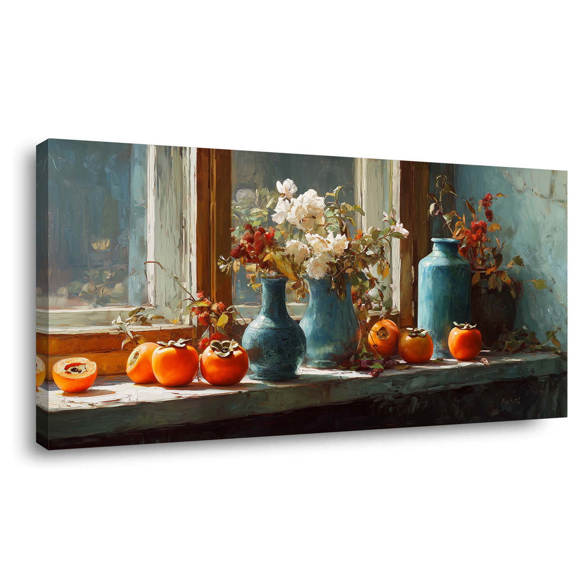 Red Vintage Floral Wall Art Art Deco Painting Prints Canvas Artwork Living Room Family Bedroom Office Decor
