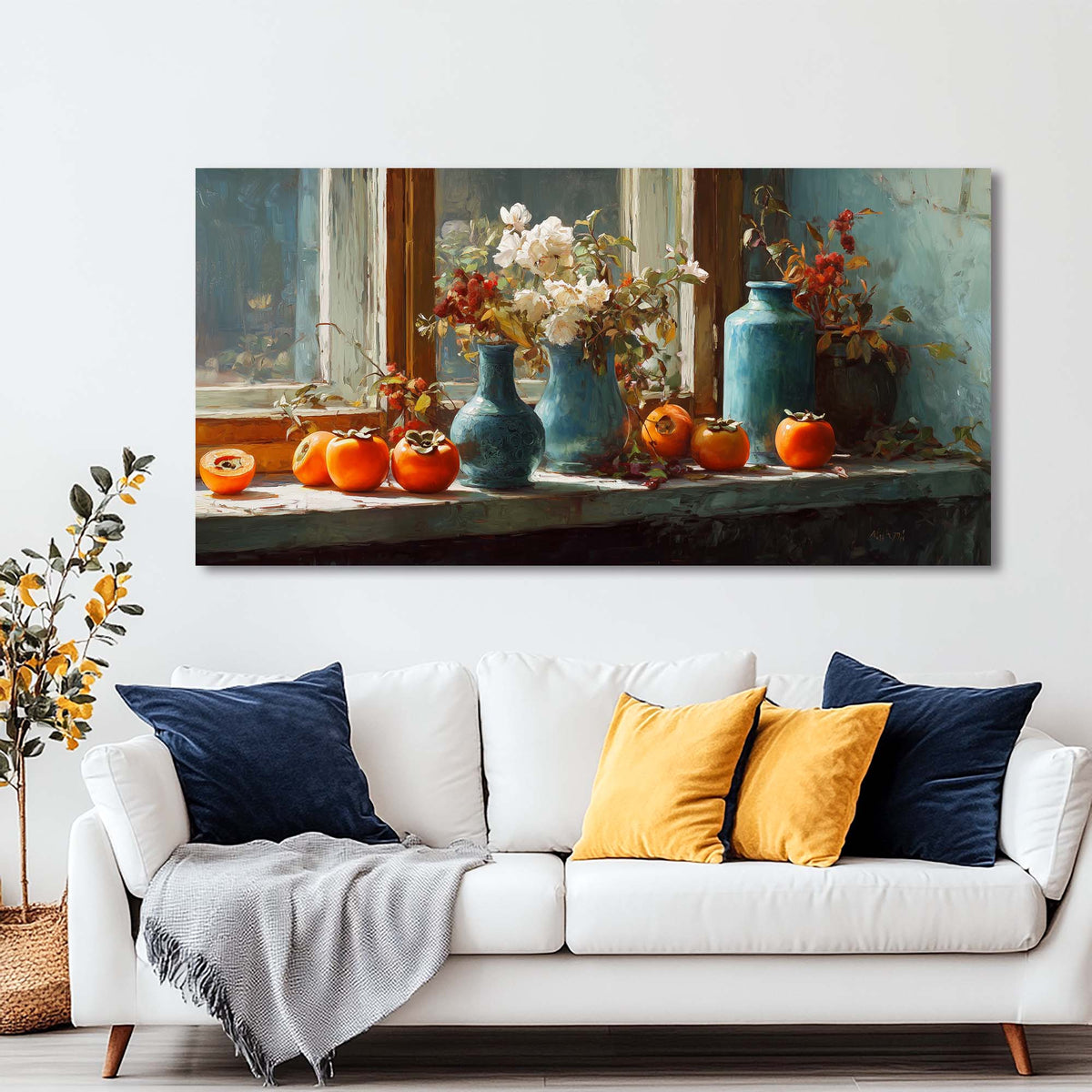 Red Vintage Floral Wall Art Art Deco Painting Prints Canvas Artwork Living Room Family Bedroom Office Decor