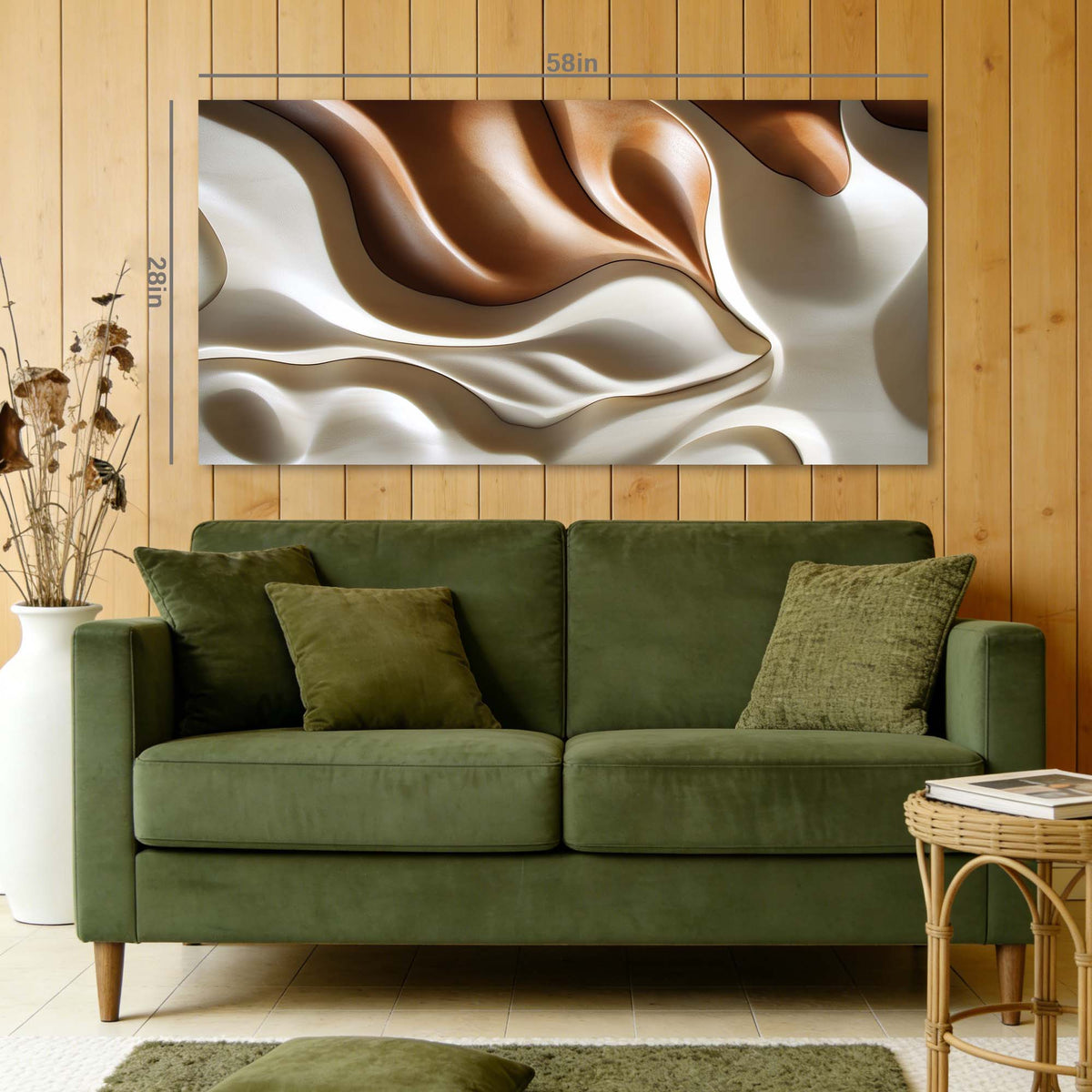 Brown Abstract Abstract Wall Art Canvas Painting Prints Artwor Office Bedroom Living Room Decor