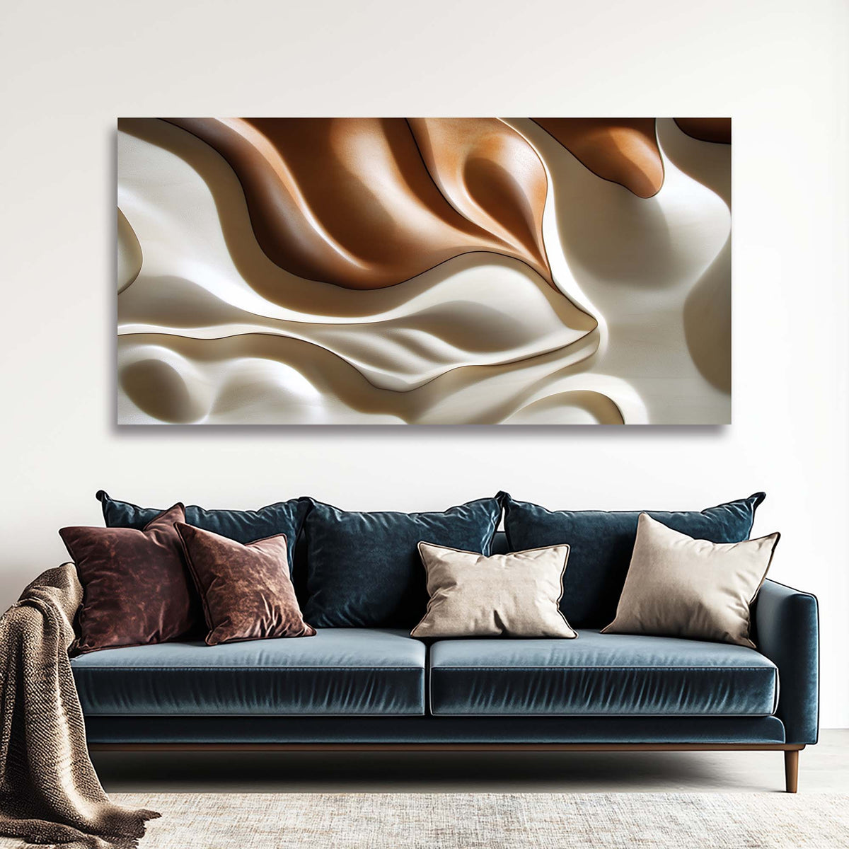 Brown Abstract Abstract Wall Art Canvas Painting Prints Artwor Office Bedroom Living Room Decor