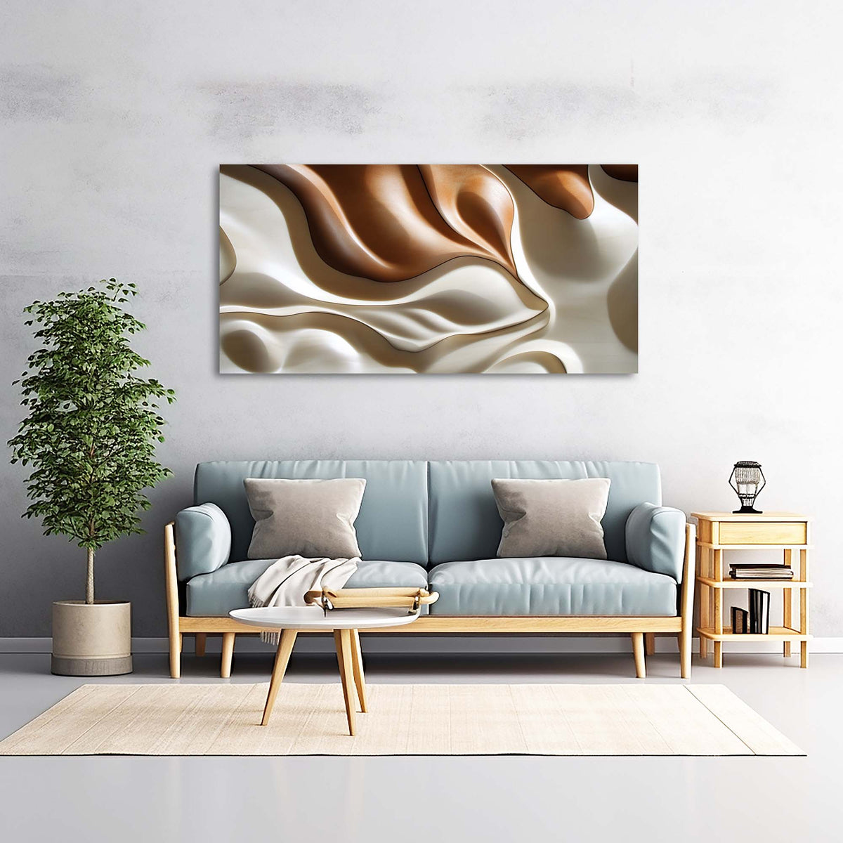 Brown Abstract Abstract Wall Art Canvas Painting Prints Artwor Office Bedroom Living Room Decor