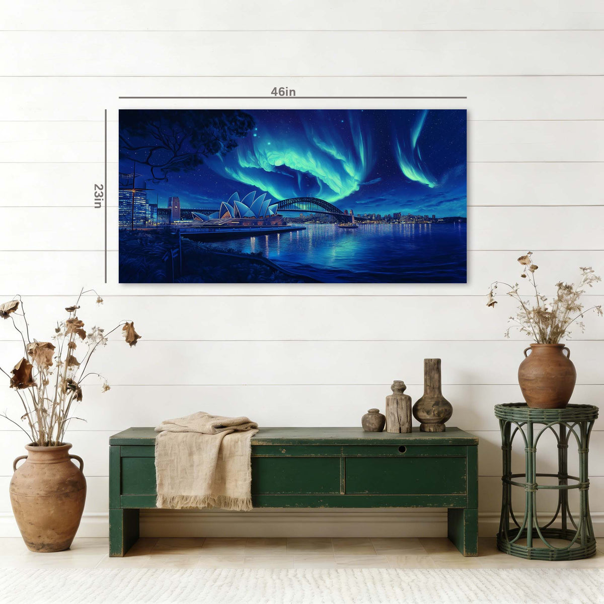 Navy Blue Fantasy Science Fiction Wall Art for Living Room Canvas Painting Prints Artwork Family Bedroom Office Decor