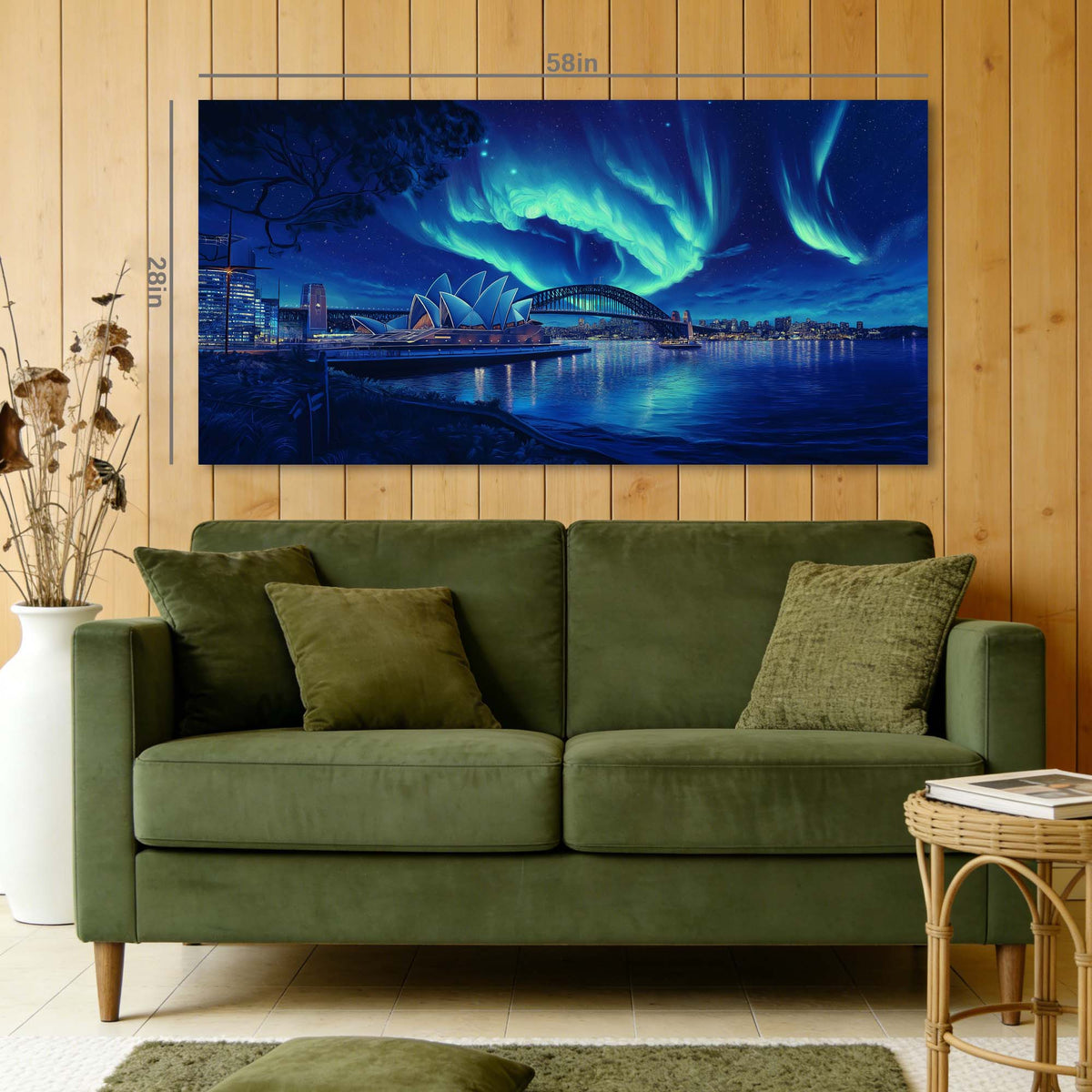 Navy Blue Fantasy Science Fiction Wall Art for Living Room Canvas Painting Prints Artwork Family Bedroom Office Decor