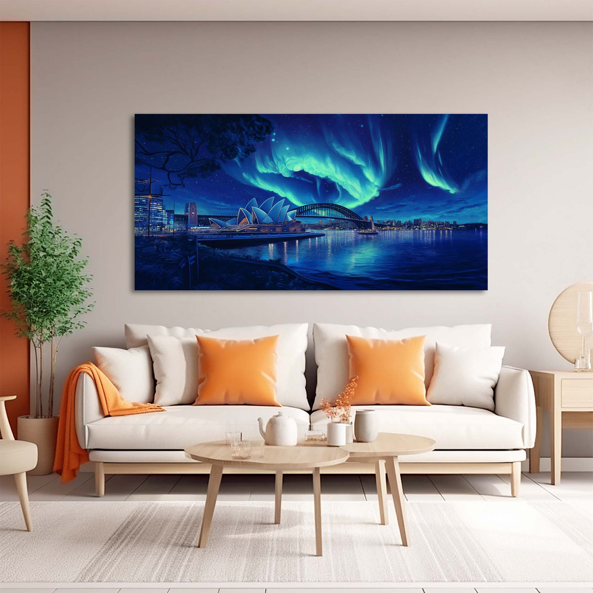 Navy Blue Fantasy Science Fiction Wall Art for Living Room Canvas Painting Prints Artwork Family Bedroom Office Decor