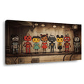 Red Retro Science Fiction Wall Art Art Deco Painting Prints Canvas Artwork Living Room Family Bedroom Office Decor