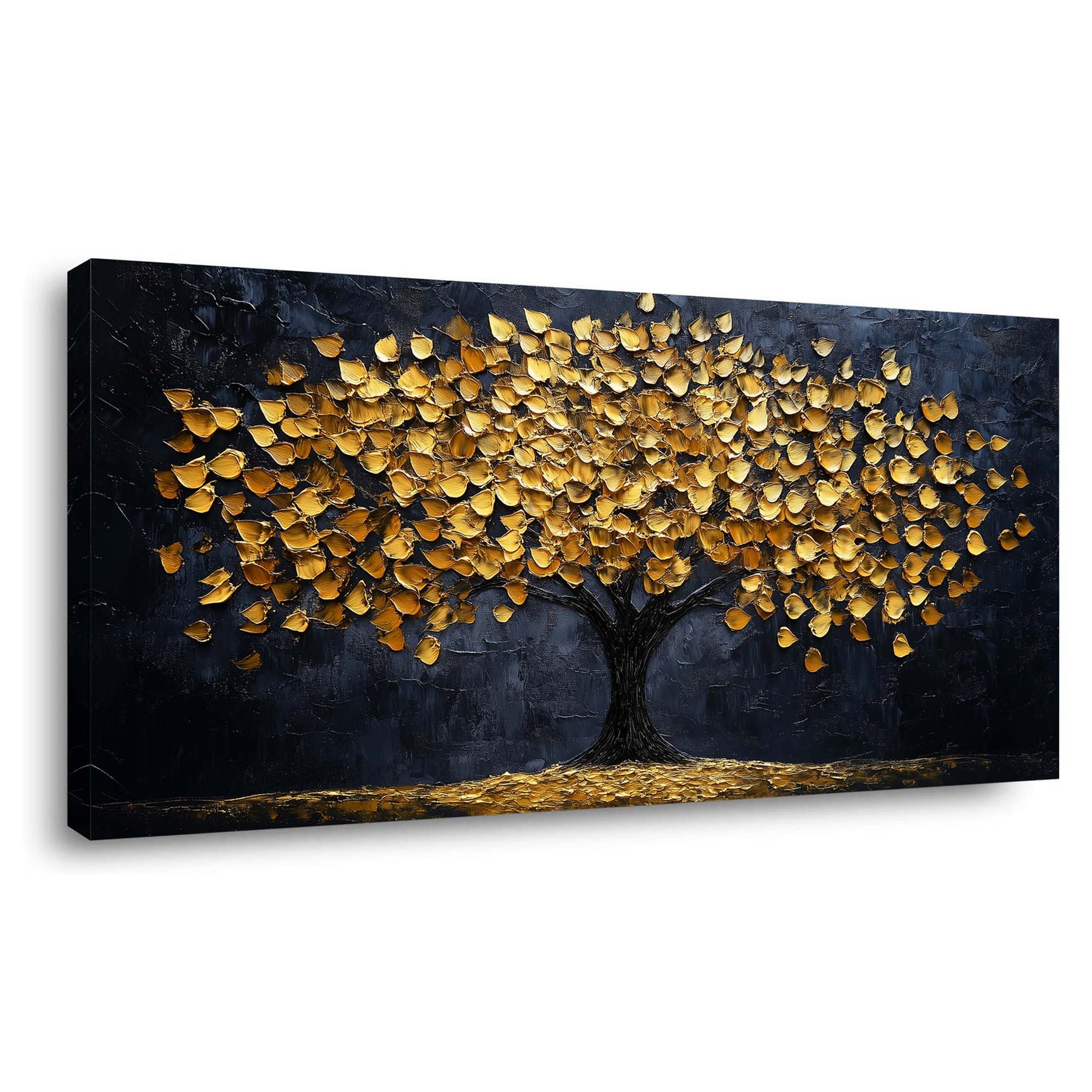 Navy Blue Abstract Abstract Wall Art Modern Canvas Painting Prints Artwork Office Hallway Bedroom Living Room Decor